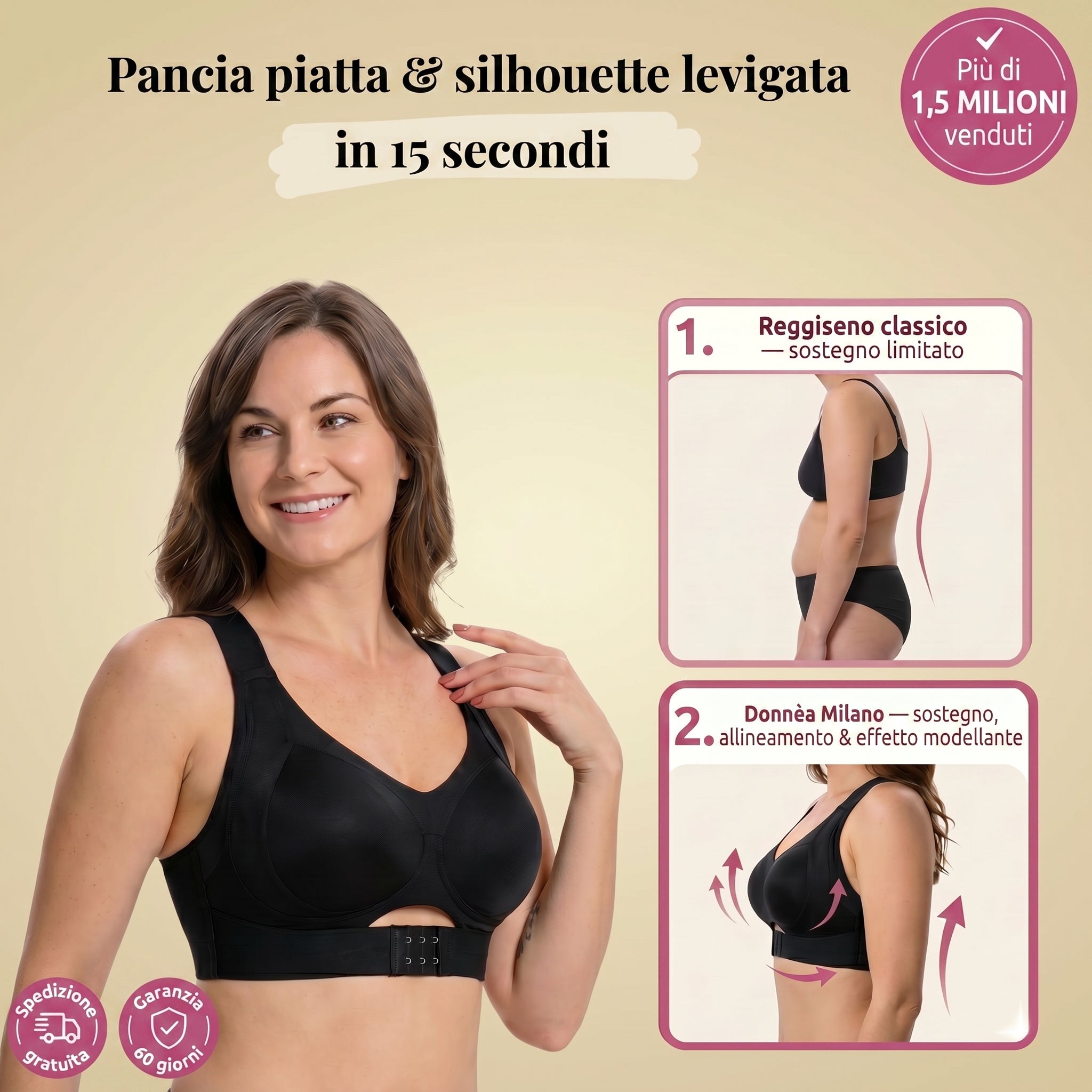 Reggiseno Correttore di Postura — Sostegno, Lift & Silhouette