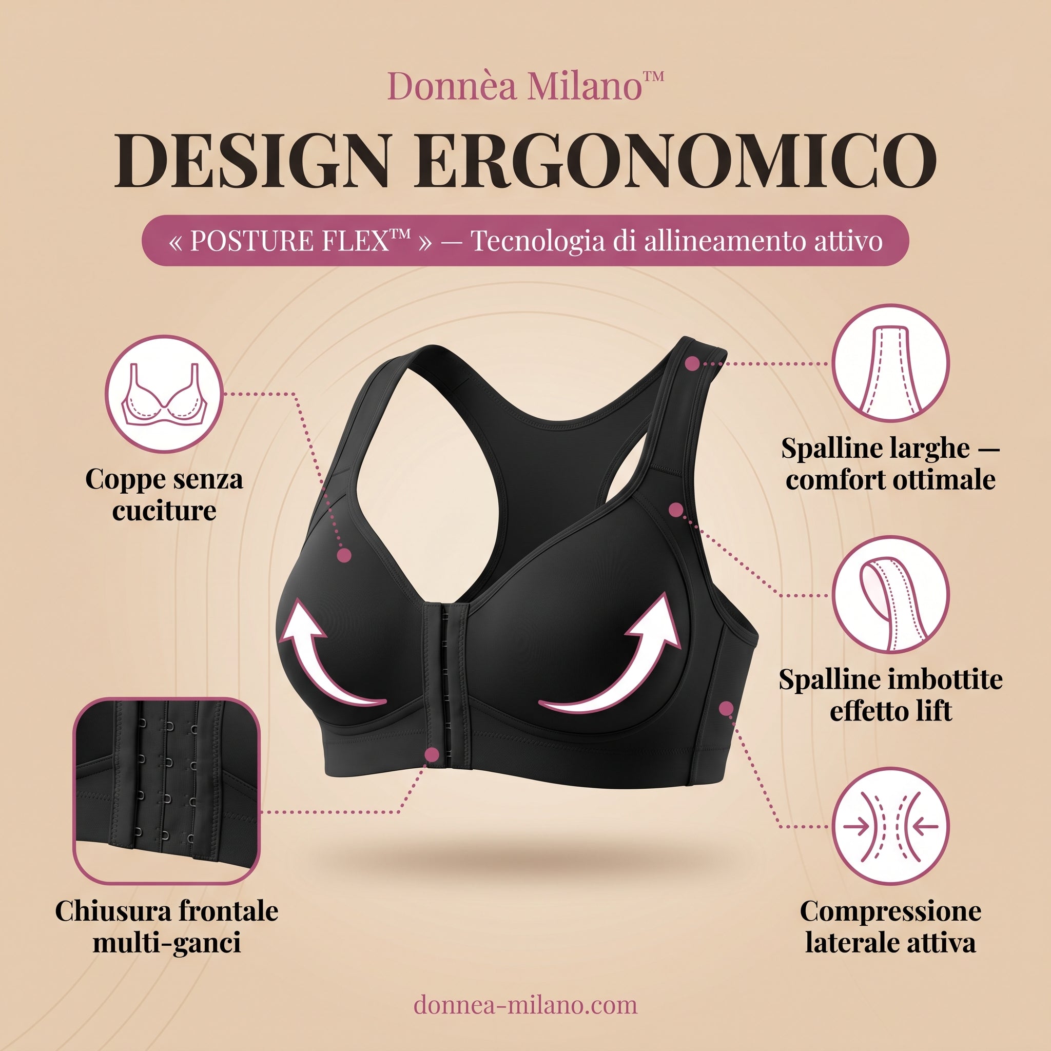 Reggiseno Correttore di Postura — Sostegno, Lift & Silhouette