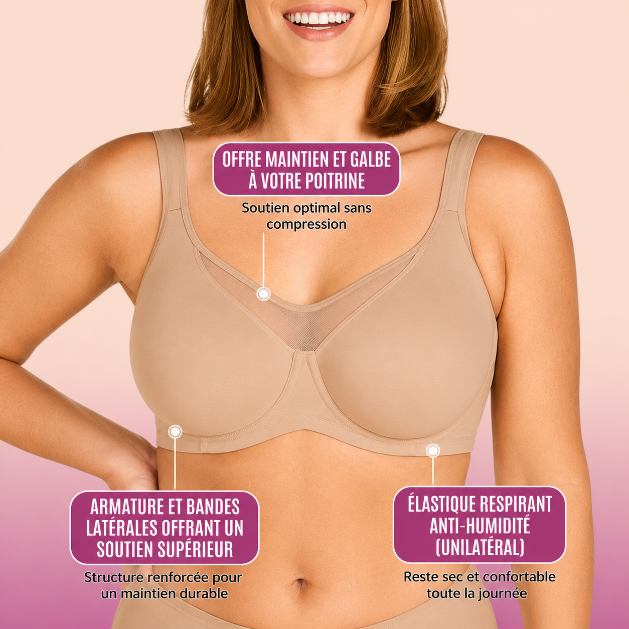 Reggiseno Minimizzatore Invisibile