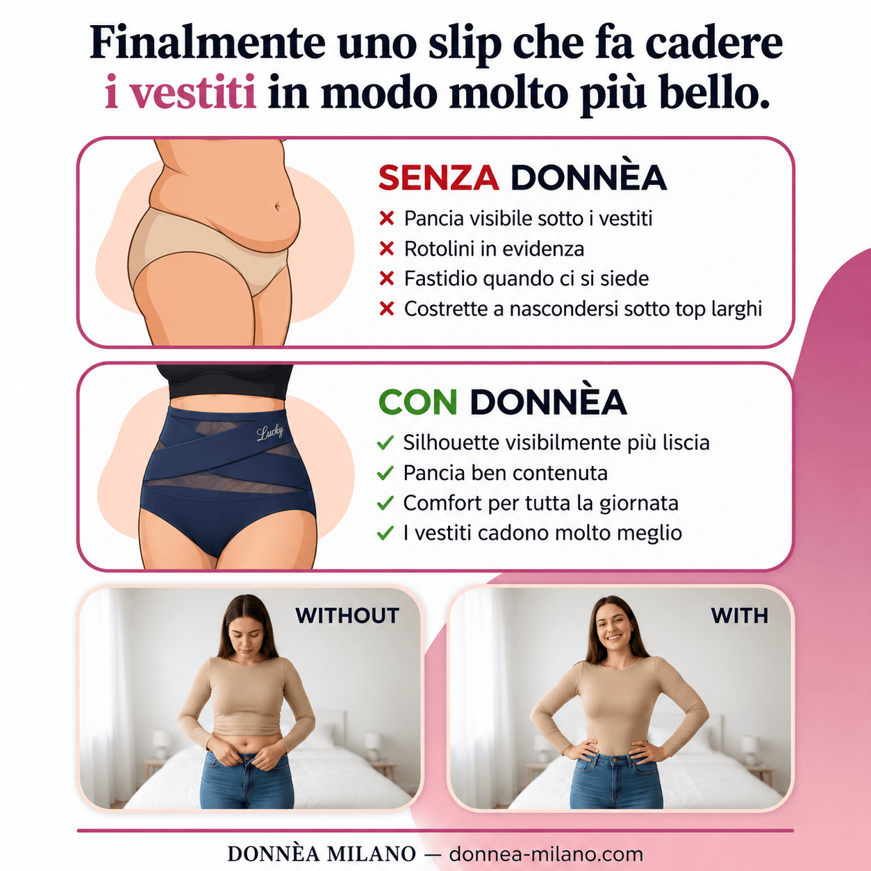 Slip Modellante Vita Alta — Controllo Addome Senza Cuciture